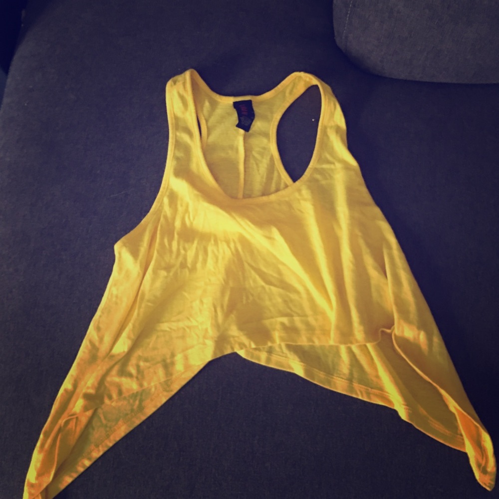 Yellow crop top